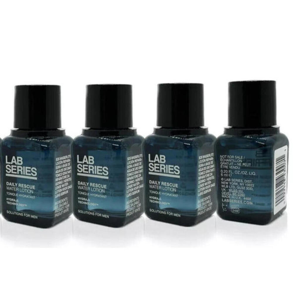 4 ✖ LAB SERIES Daily Rescue Water Lotion 0.2oz/6ml Solution For Men NEW